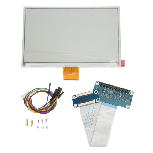 Tela de papel eletrônico, compatível com Raspberry Pi, Arduino, STM32 e Jetson Nano, tela E-Ink de 7,3 polegadas e 7 cores, interface SPI de baixo