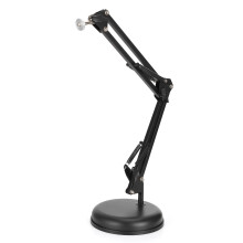 Braço articulado ajustável para webcam, suporte de câmera com braço tesoura resistente, molas de suspensão dupla, tipo dobrável, altura e