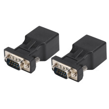 Adaptador DB9 para RJ45 com excelente custo-benefício, função de rede serial para desempenho estável e confiável em tamanho compacto. Material