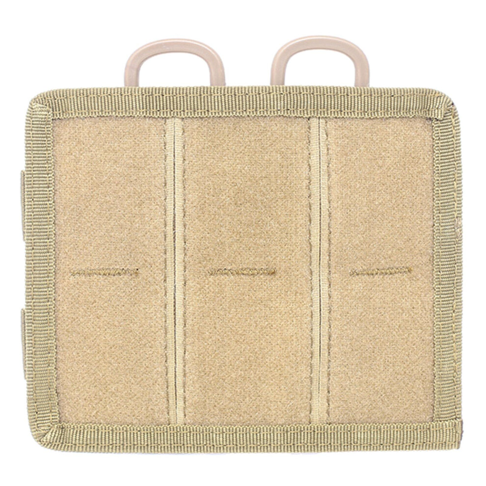 Mesh Attachment Panel With Snaps, Strap And Drings, 15.5X13cm, Adjustable Nylon Panel, Hookandloop Panel, Khaki 9119770934642