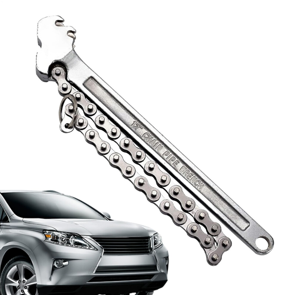 Chain Wrench 16Inch, Heavyduty Steel Pliers, Long Handle For Automotive And Plumbing, Durable Leverage Tool 9119770934758