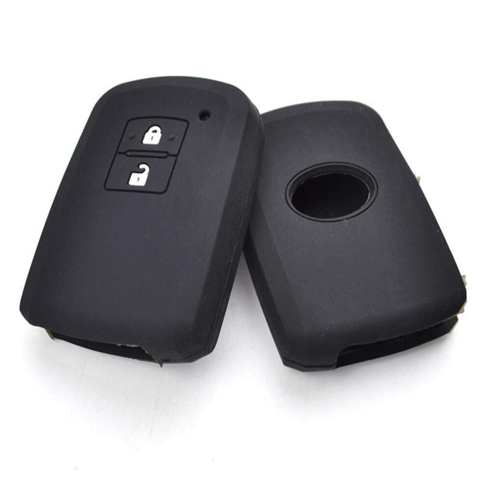 Silicone Car Key Case For Toyota Key Fob, 2 Button Keyless Shell, Fits Auris Camry Rav4 Avalon Yaris Verso 20122018 9119770934413