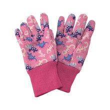 Kent & Stowe Pink Dinosaur Print Kids Gardening Gloves Ages 3-6