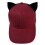 Chapeau à oreilles unique, polyvalent, confortable, Styles-Rouge 1