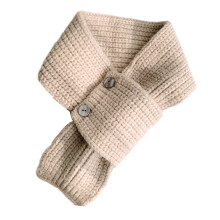 Écharpe multi-usage chauffe-cou, guêtre de cou boutonnée-Beige