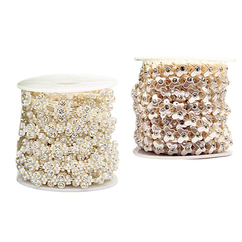 Artificial Pearls Wire Beads Artificial Pearls Bead Chain-AA343 1