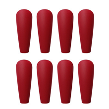 Faux ongles en acrylique finition mate, forme cercueil, à coller, design tendance, faciles à couper et à limer, adaptés à diverses occasions