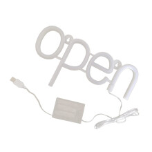 Battery Operated LED Open Sign Neon Light For Restaurant Open Sign And Bar Wall Decor Window Display