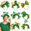 Shamrock Colored Striped Headband Perfect-Triple Leaf Top Hat 5