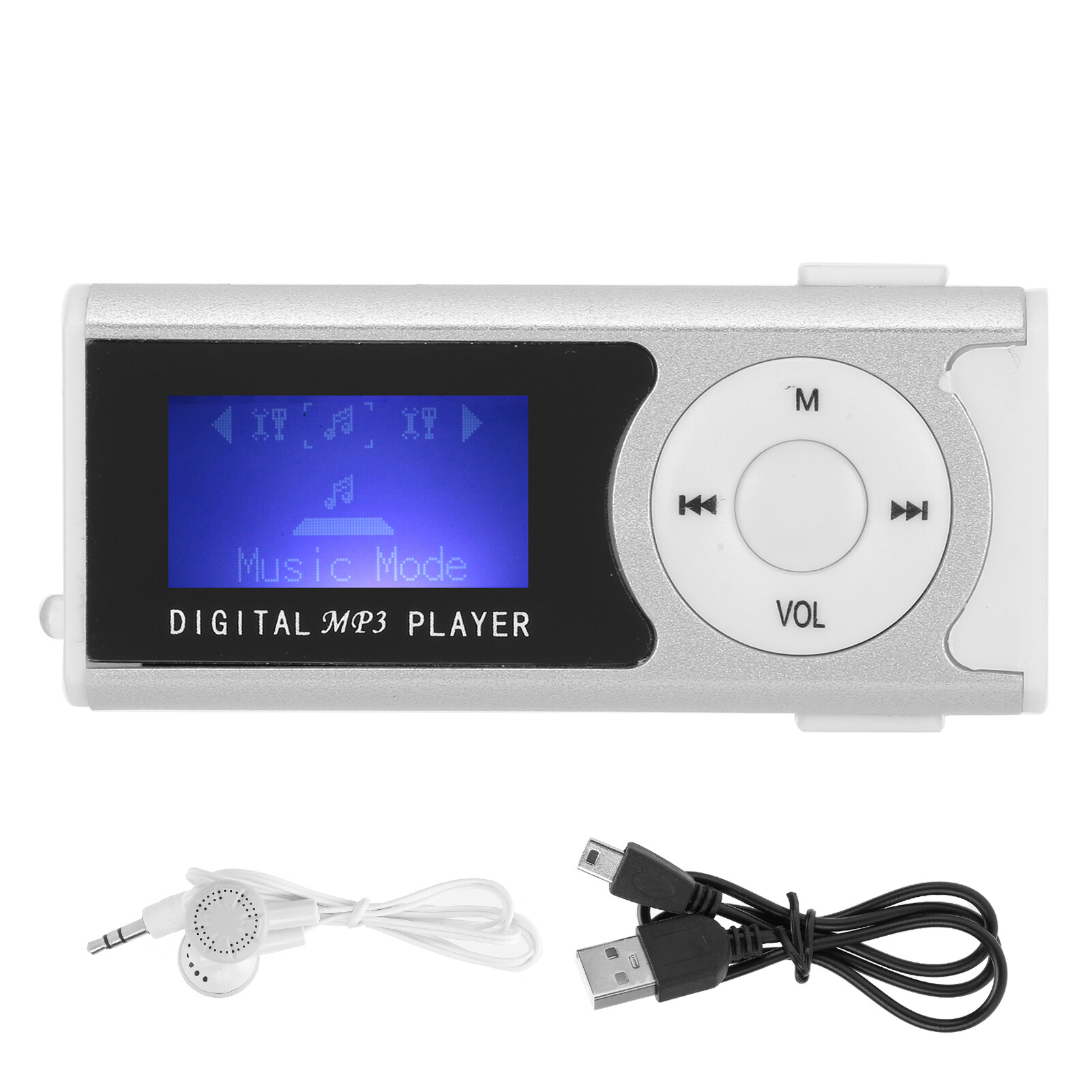 Lettore MP3 A Clip Con Schermo LCD Mini Lettore Digitale Portatile E lettore-mp3-a-clip-con-schermo-lcd-mini-lettore-digitale-portatile-e