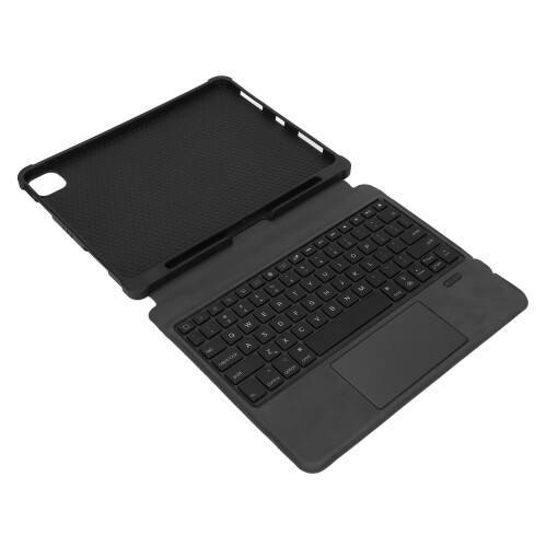 Capa com teclado destacável para iPad Pro de 11 polegadas (M4), teclado retroiluminado com trackpad multitoque, capa protetora inteligente em couro 2