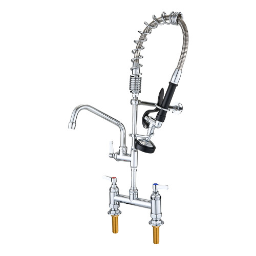 Living And Home Commercial Kitchen Tap with Pull-Out Sprayer 1