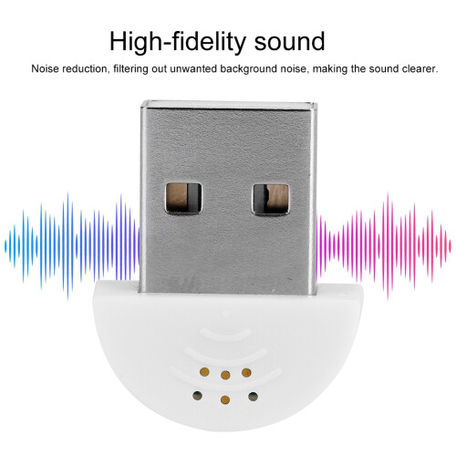 Μικρόφωνο Plug and Play για φορητό υπολογιστή, USB2.0, μικρόφωνο με ακύρωση θορύβου, χωρίς 1