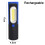 Camping And Home Lighting Solution, Rechargeable Work Light With Dual Power, Magnetic Base, And Rotating Hook For Multi-Angle Positioning 2