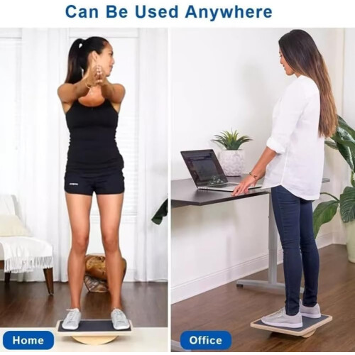 Balance Board Pine Multilayer Board For Home Stability Workouts For Men  Improves Balance 2