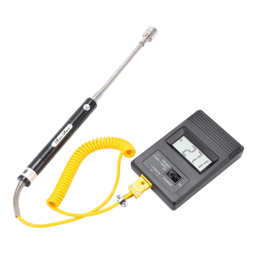 Digital Thermometer With K Type Thermocouple, Fast Response, Industrial Large Lcd Display For Gas Liquid Semisolid 9365049216470