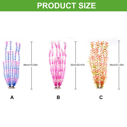 Tall Artificial Aquarium Plant Fishtanks-2 beads CL01 2