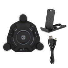 Gaming-Maus-Bungee-Ständer mit USB-Hub, blauer LED-Beleuchtung, flexiblem Silikonarm, rutschfester Basis und kompaktem Design für PC, Mac und Linux
