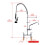 Living And Home Commercial Kitchen Tap with Pull-Out Sprayer 6