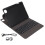 Capa com teclado para iPad Pro de 12,9 polegadas, nova capa com teclado, trackpad com função de ativação/desativação automática e design de 1