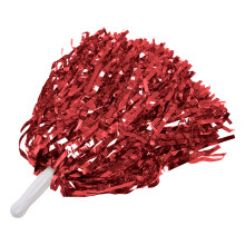 Pompons mit Metallic-Folie-Textur, Cheerleader-Pompons für Schul- und Fanfeste, wasserfest und fusselfrei, in leuchtenden Farben