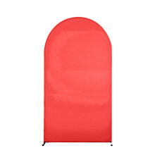 Stylish Round Top Arch Cover Delicate Backdrop For-Red 7.2ft