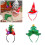 4 Pieces Christmas Head Decorations Handmade Headbands-Type B 3