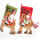 Christmas Stocking Decoration Large-Elk hugging snowman 6