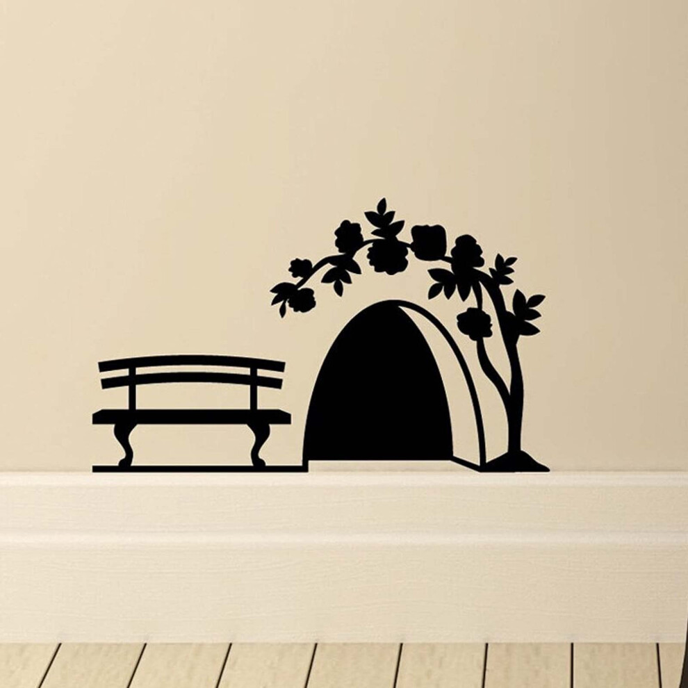 Mouse Hole Wall Art Sticker Vinyl Decal for Kids Room - Funny Mice Skirting Board Decoration, Easy to Apply, Removable