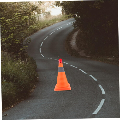 LED Traffic Cone 30cm Folding Reflective  Visibility Light For Parking And Driver Training 2