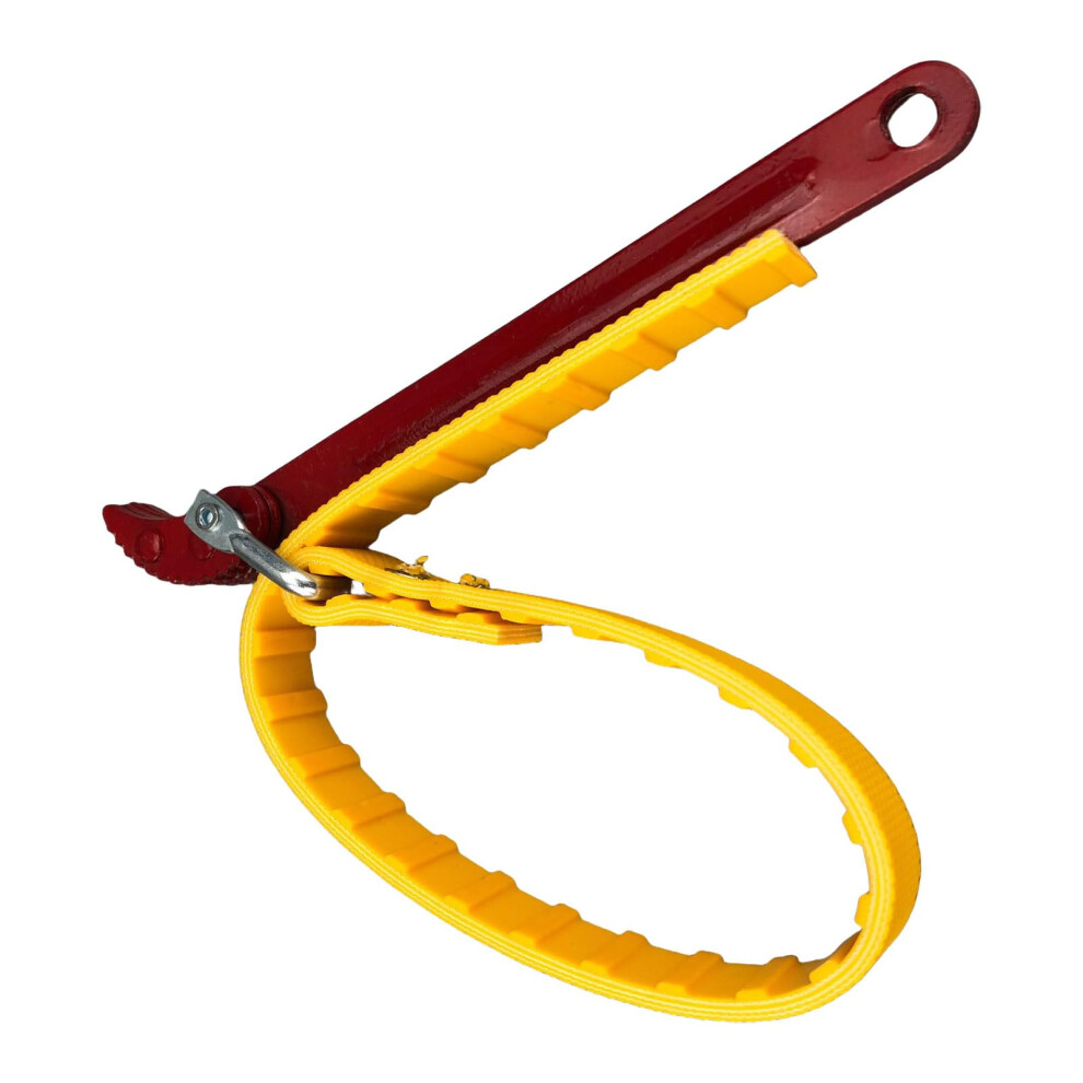 Adjustable Strap Wrench For Kitchen And Bathroom Maintenance, Oilresistant, Metal Frame, Nonslip Grip 9119770938145