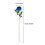 Multipacks of 6 Soft Sturdy Flocking Roses Accessory-White 4