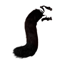 Faux Foxes Tail Fashion Accessory Elegant Faux Foxes-black 2