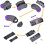 Car Steering Wheel Remote Control, 11Key MP5 Multimedia Controller, Portable DVD Player Accessory, Universal Compatibility 5