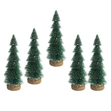 Realistic Artificial Christmas Tree with Snow for-26CM 5 pieces