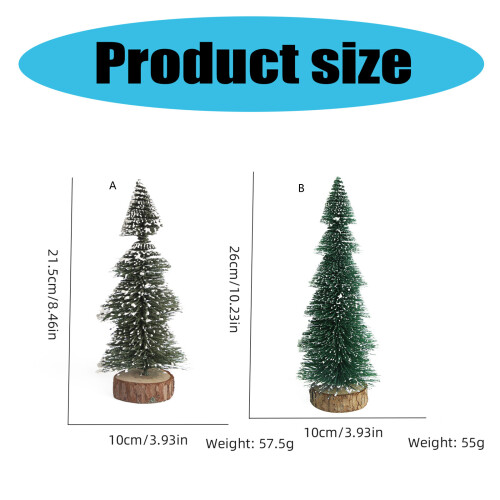 Realistic Artificial Christmas Tree with Snow for-26CM 5 pieces 2