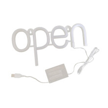 Open Sign LED Neon Light Battery Operated Wall Decor For Bar, Restaurant, Party Colorful