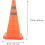 Collapsible Traffic Cone For Road Work, Parking Lots, And Schools, Durable Plastic, Foldable, SpaceSaving, Stable Base 3
