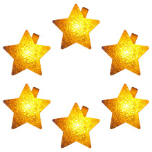 Colorful Star Bracelets with LED Light Unique Wrist-yellow