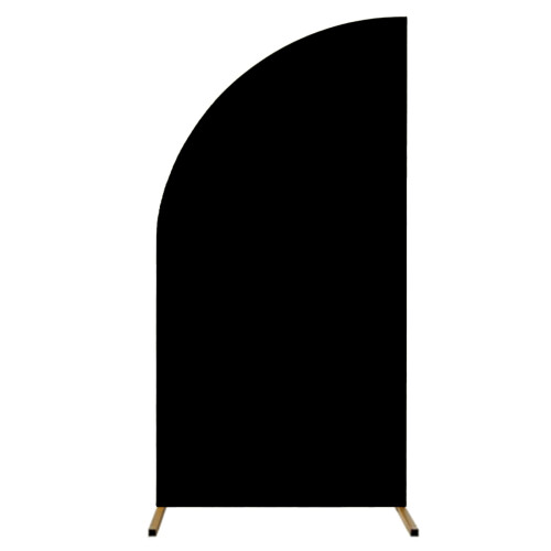 Multipurpose Spandex Wedding Arch Cover Background-6 Black
