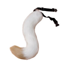 Fashion Artificial Foxes Tail Plush Homes Decors-white 4