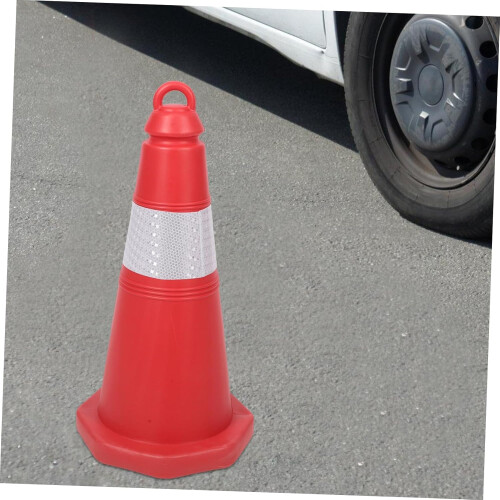 Traffic Cone With Reflective Strip Plastic Construction Wide Base For Construction Sites 1