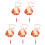 Creative Flower Paper Lamp Set Accessory for-Peony Red Rabbit 1