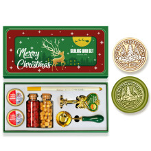 Christmas Seal Stamp and Seal Beads Set with-Green 07 models