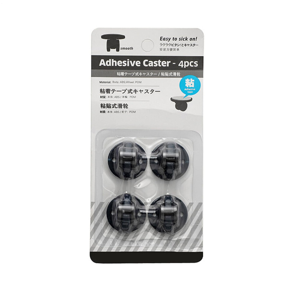 Mini Adhesive Wheels, Selfadhesive Caster Wheels, 4Pack For Small Projects, Blue Plastic Rollers For Moving Cartons 9119770938619