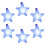 Multicolored LED Light Star Bracelets for Parties and-White 1