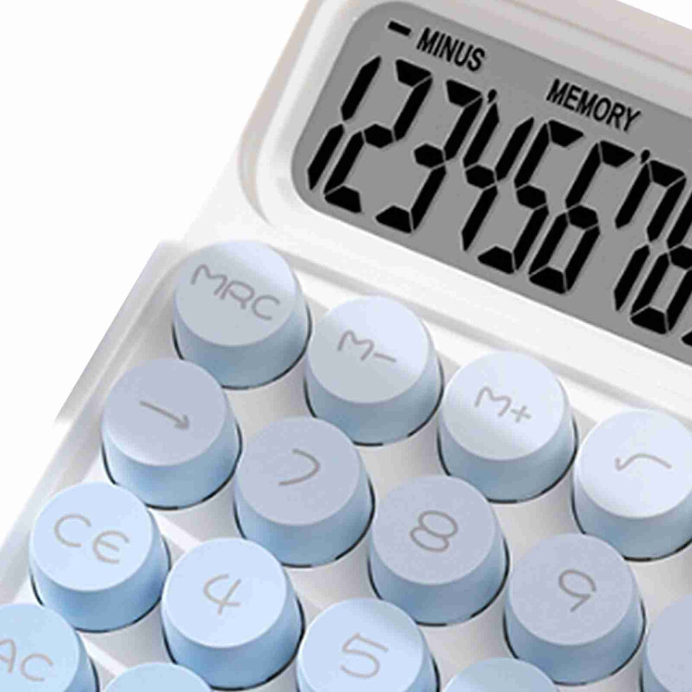 Calculatrice De Bureau 12 Chiffres Tdyatocept - Style Rétro Mécanique, Gros Boutons, Écran LCD Inclinable