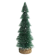 Elegant Green Christmas Tree with Snow Designs for-26CM 1 piece