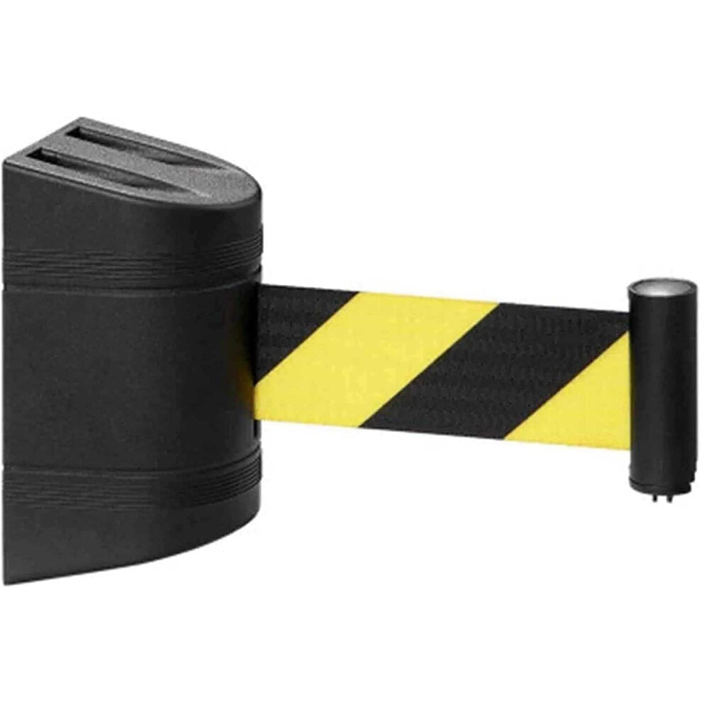 Queue Barrier Wallmount Retractable Belt, Abs Case, 2M Length, For Museum, Factory, Cinema, Easy Crowd Control 9365049218764