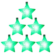 Set of 6 Colorful LED Light Bracelets Accessory Star LED-green